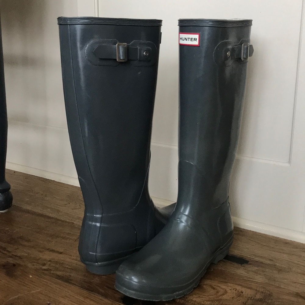 Hunter glossy tall boots